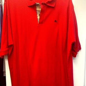 Men's Burberry shirt sleeve polo xxl